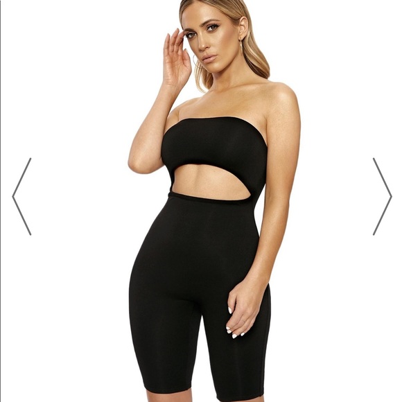 Sold Out NW Hole’d It Down jumpsuit black Sz Sm - Picture 2 of 3